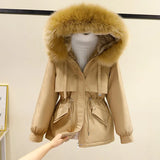 Add Velvet 2024 Winter New Style To Overcome Versatile Cotton-Padded Jacket Korean Version Short Cotton Jacket Loose Jacket Cotton-Padded Jacket-Outfit