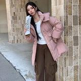 Hooded Waist Down Jacket Female 2024 Winter Sweet And Thick White Duck Velvet Show Thin Small Pie To Overcome The Coat Tide-Outfit