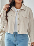 Large Women's Corduroy Short Casual