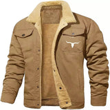 And Winter Men's Jacket With Velvet Cotton Work Clothes Casual Jacket