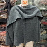 New Women's Dress With Asymmetrical Scarf Short Knitted