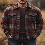 Explosion 3D Digital Printing Lattice Repair Medium And Long Casual Men's