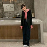 Toloer Jacket Female 2024 Spring And Autumn Net Red New Autumn Dress Korean Version Loose Suit Brown Blazer Jacket Female-Outfit