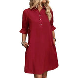 Women's Summer New Wish Casual Loose Solid Color