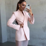 Women's New Splicing Show Body Temperament Fashion Black Sleeve Long-Sleeved