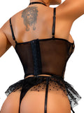 New Sex Suit Underwear Sexy And Lovely Female Net Gauze See-Through Condole Belt Super Skirt Women's Sex Suit-Outfit