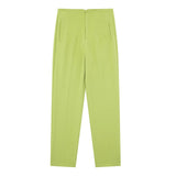 Workplace Women's Display High Waist Waist Suit Trousers 38 Color Reduced Age And Ankle