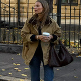 New Women's Fashion Casual Loose Thin Collar Cotton Jacket