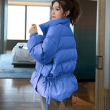 2022 New Korean Winter Coat Women Loose Ins Cotton Padded cropped Parkas Ukraine Bomber Autumn Jacket Basic Jackets