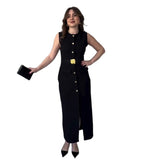 New Women's Single-Cringed Knitless Knitted Solid-Colored Waist