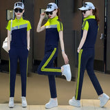 Women's tracksuit set pant suits two piece set women vetement femme 2022 Summer 2 piece set clothing women korean