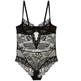 Lace Body Clothing Sexy Perspective Big Chest Small Thin Cup Large-Size Integrated T-Suited Underwear