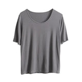Modal T Shirt Women Summer Candy Color O Neck Basic Tshirts 9 Colors Tees for Ladies Ins Comfortable Female