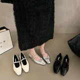Silver French Spring And Autumn Small Single Shoes Children 2025 New Burst Skirt Mary Jane Evening