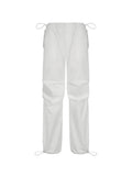 Relaxed Drawstring Low Waist Cargo Pants-Outfit