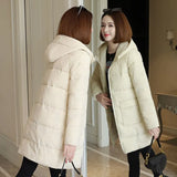 6XL Padded Winter Puffer Autumn Warm Jacket Long Female Coat Women Tops Loose Fashion Parka Coats Outerwear Snow Wear Plus
