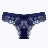 Sexy Lace Trousers Female Transparent Hollow Sex Fun Sports Low-Rise Without Scars Ladies Trousers