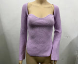 Toloer New Autumn And Winter Elastic Open Shoulder Base Knit-Outfit