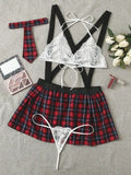 Hot Lingerie Sexy Uniform Seduction Elastic Cross Shoulder Strap Student