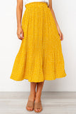 Toloer Into The Fashion Polka Point 2024 Sweet Pocket Pleated Skirt Length Skirt-Outfit