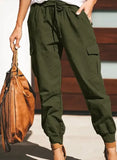 Solid Color Casual Fashion Pocket Lace-up