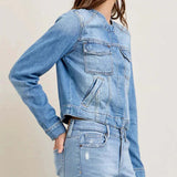 2025 New Short-Sleeved Long-Sleeved Retro Workwear Multi-Pocket Cowboy Coat