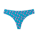 Printed Thong Ice Silk Scarless Trousers Women Cotton Crotch Thin Breathable Invisible Trousers