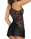 Satin Lace Straps Nightdress