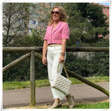 Solid Short Sleeve Tweed Jacket Coat With Pockets Spring Fashion Chic Crop Tops 2022 Women Uniform Outfit Ropa