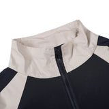 Color Block Oversized Waterproof Jacket-Outfit