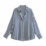 Homemade New Women's Fashion 20 Color Silk-Sense Tidling Shirt