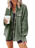 2025 New Coat Fashion Casual Collar Pocket Splicing Irregular Shirt Jacket