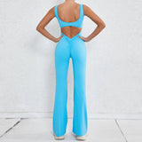 Toloer Sha Hollow Out Beauty Back Onesie Clothing Peach Lift Buttock Sports Fitness Clothing Micro La Conjoined Yoga Suit Onesie-Outfit