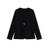 Homemade New Women's Oceaned Smozy Casual Simple Knitted Coat