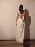 Women's Fashion V-Necked Sling Dress 2025 New Summer Loose Sleeveless Straight Temperament Holiday