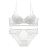French Bra Set Breathable Cluster Sexy Thin Cup Thick Bra Comfortable