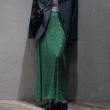 New Fashion High-Rise Thin-Skinny Dress Women Tight Waist After Open Elastic Straight
