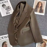 Blazer Woman 2025 Spring And Autumn New Small Buckle Fashion Trend Of The Temperament Suit