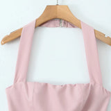 Homemade New Women's Classic Fashion Seat Seat Hanging Neck Short
