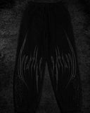 Summer Demon Cross Print Short-Sleeved T-Shirt Stranded Trousers Round Collar Men's Top