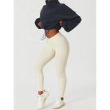 Loose Rope Zippered Sweater Fashion Hot Girl Dress Thick Sports Coat Peumen Autumn