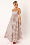 Toloer Spring And Summer Striped Suspenders Open Back Big Clear Fresh Air