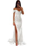 New Party Glit With Open Fork Dress INS Casual Fashion Dress