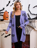 Sweater Girl Halloween Pumpkin Headed Jacket Jacket