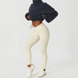 Coat Olympic Grain Velvet Autumn And Winter Collar Loose Pumping Rope Zipper Sweater Fashion Hot Girl Dress