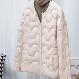 Autumn Winter New Round Collar Light White Duck Velvet Female Short Money Inside Outside Wear Warm Light Down Jacket Coat Tide-Outfit