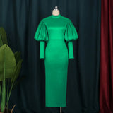 Bubble Sleeve Christmas Dress Party Dress Party Dress Party Dress Party