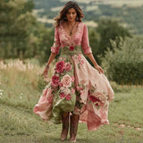 Shirt Dress Bohemian Holiday Dress Print
