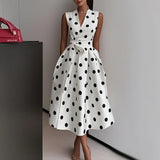 Wave Dress 2025 Summer Retro New Temperament Slim Dress