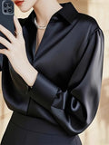 Toloer High-End Feeld Dingy Shirt 2025 Early Spring French Age-Down Mature Shirt Commuting Exquisite Comfortable Top